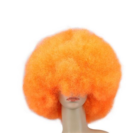 Mordely Afro Curly Wig Joker Cover ORANGE