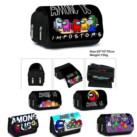 Among Us Pennfodral Pencil Case Stationery Bag Large Capacity
