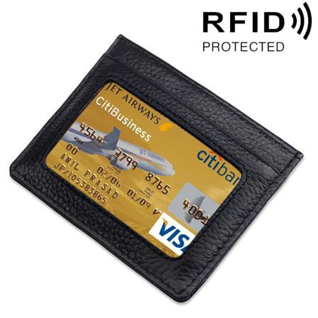Öppen Plånbok Med Rfid-skydd Och Plats För Id-kort Röd