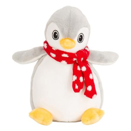 Mumbles Childrens/Kids Printme Mini Penguin Plyschleksak M Grå/Wh - Barn - Leksaker - Gosedjur