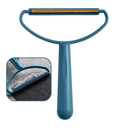 Bærbar fnugfjerner manuel fuzz shaver genanvendelig dobbeltsidet børste til tøj og tæpper