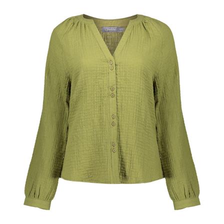 Geisha Blouse , Groen , Dames , Maat: L