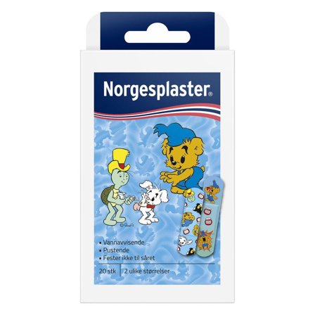 Norgeplaster bamse 20stk