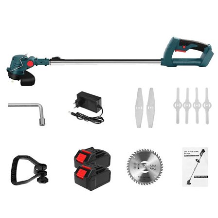 Elektrisk Grästrimmer, 21V 900W Effekt, Sladdlös Design,D