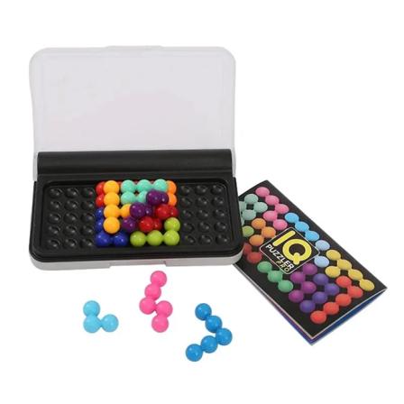 120 udfordringer IQ 3D puslespil brætspil klassisk pyramide plade perle logisk sind for børn pyramide perler montessori legetøj