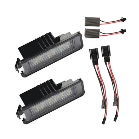 2 stk. Nummerpladelys Billampe Til VW Golf 4/5/6 2 stk.
