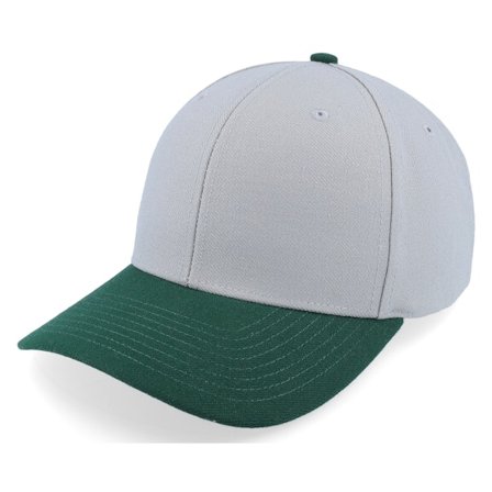 Richardson - Grau adjustable Cap - 514 Combination Grey/dark Green Adjustable @ Hatstore