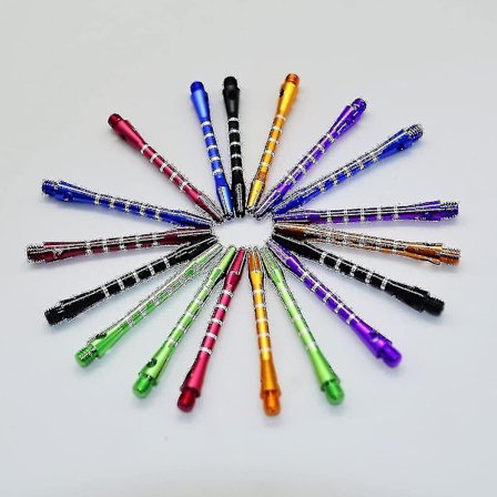 Sæt med 18 Aluminium Dart Stænger - 18 Dele