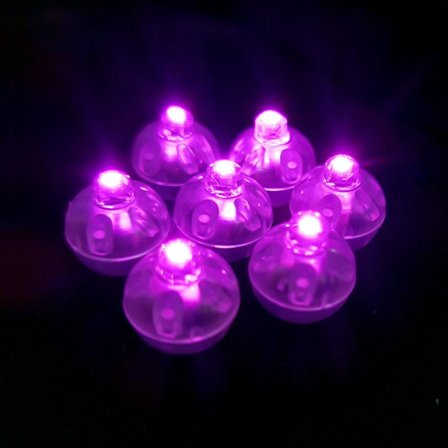50 Stk Glødende Kugle Flash Lys PINK
