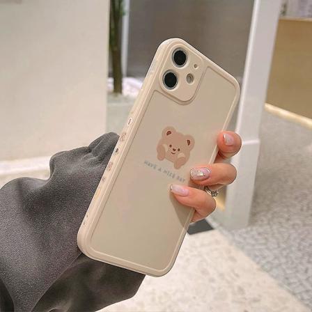 Kompatibel Med Iphone Case Skal Söt Målad Design Brun B