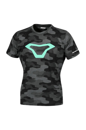 T-Shirt Macna Dazzle Wing 2.0 Damen Schwarz Grau/Mintgrün S