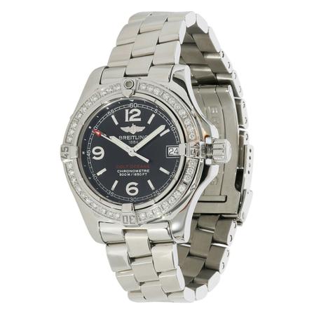 Breitling Pre-owned, Breitling Colt Oceane Klokke In Stainless Steel, Grå, Dame, Størrelse: ONE SIZE