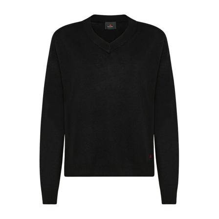 Peuterey, Fine knitted woollen jumper Zwart, Dames, Maat:XS,Polyamide