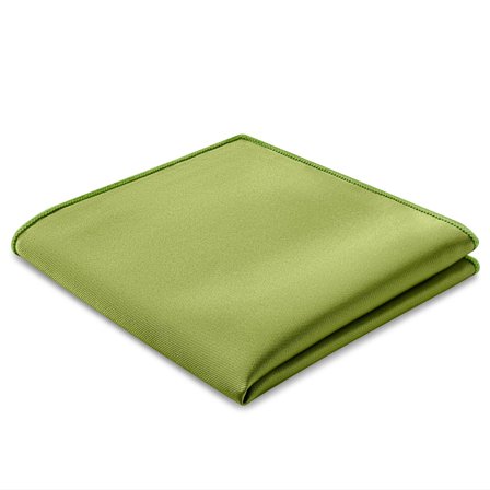 Pochette de costume en satin vert de mer pour hommes - Pochettes de costume de couleur unie