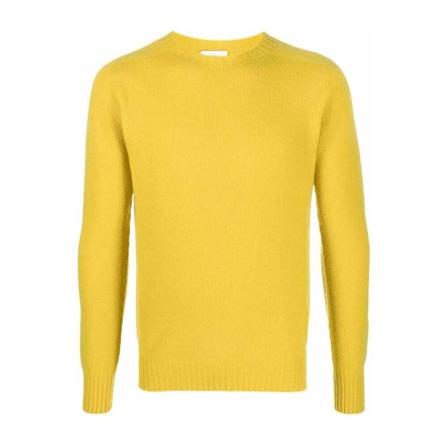 Altea Round-neck Strik Gul, Herre Strik