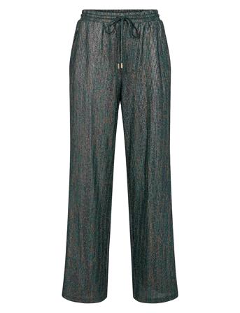 Nuginny Pants Bottoms Trousers Wide Leg Green Nümph
