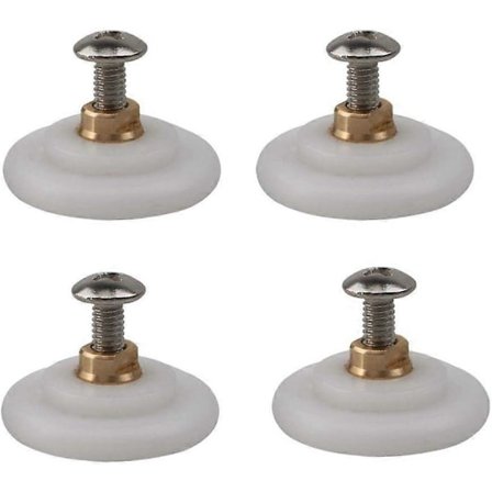 4 st Dia. 26mm Duschrum Trissa Badrum Skjutbara Glasdörr Hjul Nylon Koppar Rulle Duschdörr Rullar/Löpare/Hjul Ersättningsdelar