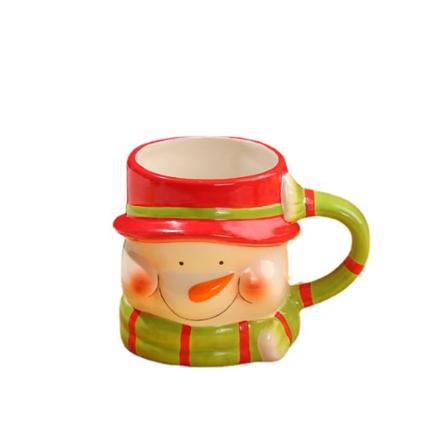 Julekrus Keramik Dyrekrus Julemand Snemand Elg Par Vandmølle Kaffe Te M snowman without cover