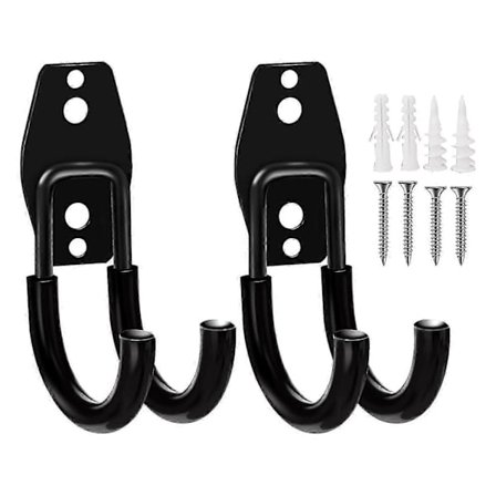 2-pak garagekroge kraftig vægmonteret organizer garage vægmontering p