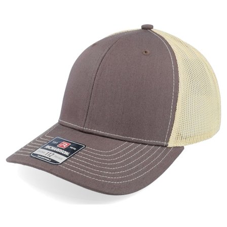 Richardson - Marrón trucker Gorra - 112 Split Brown/Khaki Trucker @ Hatstore