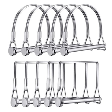 10 st Axel Låsstift Säkerhetskoppling Pin Square och Arch