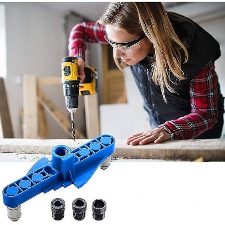 Punch Locator Locator Treboringsenter Scribe Linjeverktøy Drill Guide Sleeve