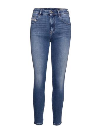 D-Slandy-High Trousers Blue Diesel Women