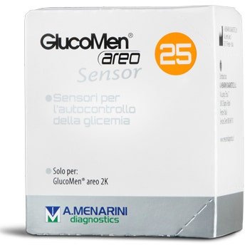 Glucomen Areo Sensor Strisce Glucosio 25pz Monitoraggio Preciso