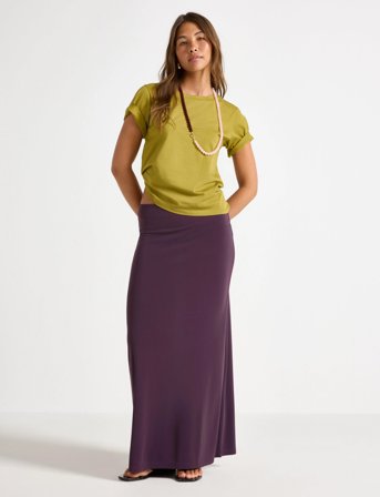 Lindex Maxikjol - Purple - M