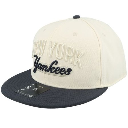 Nike MLB - MLB Beige fitted Keps - New York Yankees Statement Dri-fit Fitted Natural/Blue Fitted @ Hatstore