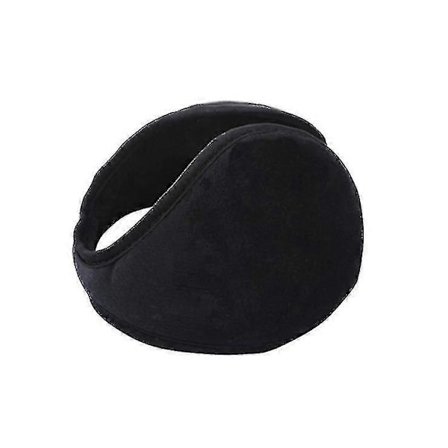 Miesten ja naisten klassiset fleece-lämpimät korvanlämmittimet Unisex talvi lämpimät korvanlämmittimet (1x mustat korvanlämmittimet)