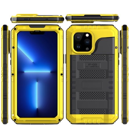 Kompatibelt iPhone 11 Skal Stöttåligt, IP68 Vattentätt (gult)