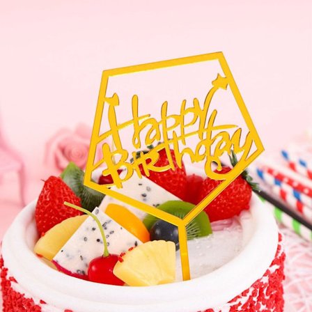 10 st Cake Topper Grattis på födelsedagen 8 8