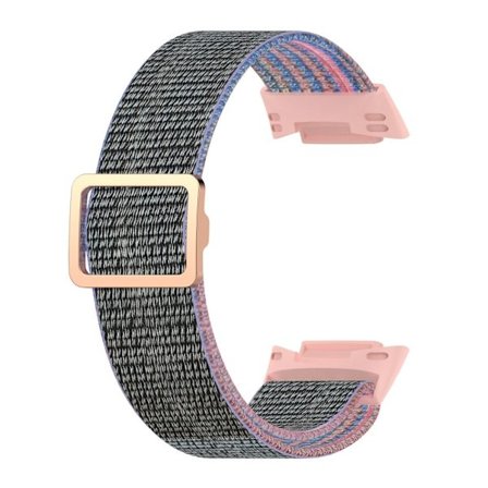 Fitbit Charge 5 klockarmband i elastisk nylon - Rosa