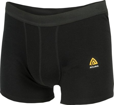 Aclima WarmWool -miesten merinovillabokserit (Jet Black)