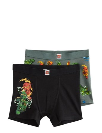 Lindex Boxer 2 P Ninjago - Black - 110/116