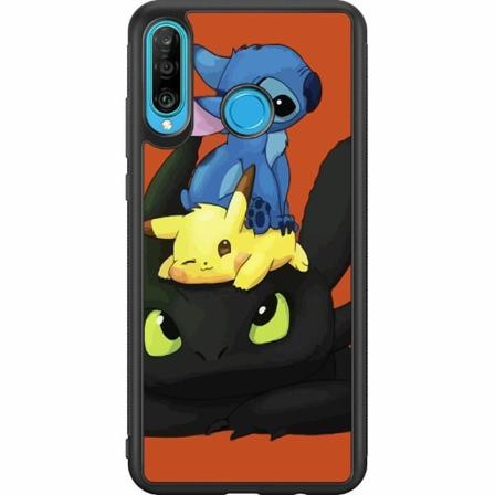 Huawei P30 Lite Svart Skal Lilo And Stitch