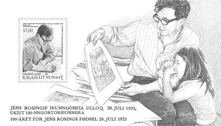 Grønland - Jens Rosing - Postfrisk miniark