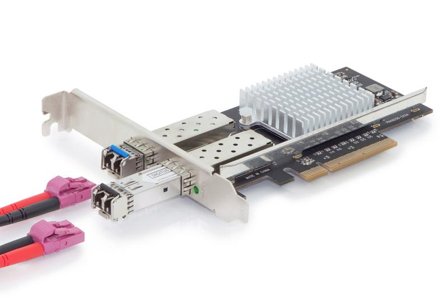 Digitus DN-10162 - nettverksadapter - PCIe 3.0 x8 - 10 Gigabit SFP+ x 2
