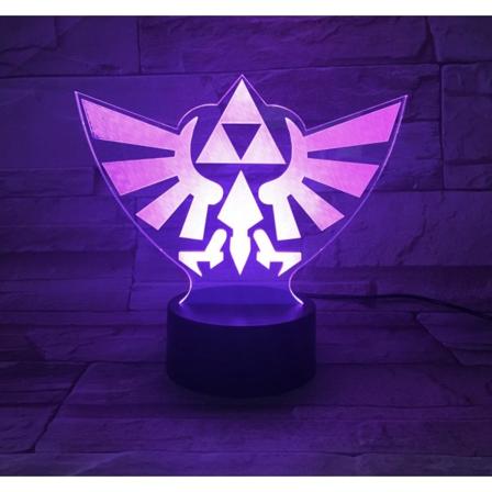 Legend of Zelda 3D LED Nattlampa Bordslampa för barn i sovrummet