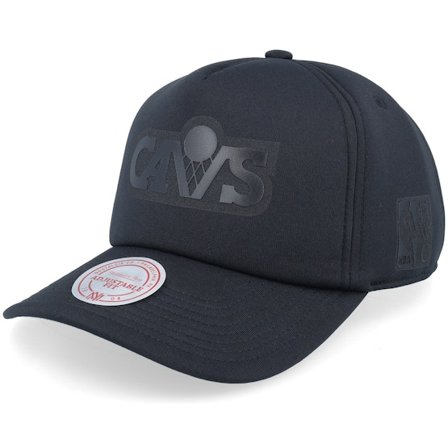Mitchell & Ness - Cleveland Cavaliers Foam Pro Hwc Black A-frame Adjustable Adjustable Black Cap - NBA @ Hatstore