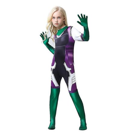 She-Hulk Cosplay Anime Figur Halloween Kostumer Til Børn Catsuit Zentai Fantasy Superhelt Jumpsuits Forklædning Kvinder Kjole Tøj -a