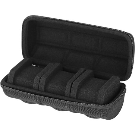 1 kpl (3 PAIKKAA-MUSTA) Kova kellon matkakotelo, kellon säilytys- ja järjestelykotelo, kellon suojakotelo liikkumista estävällä kellotyynyllä