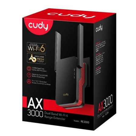 Cudy RE3000 Wi-Fi 6 Forsterker AX3000