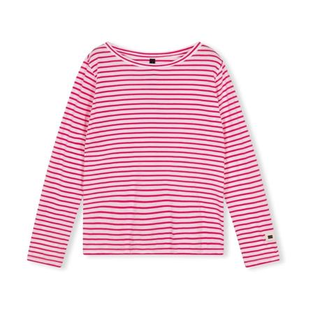 10Days Longsleeve stripe white pink rosa, Dam Hoodies, Dam, Storlek: M