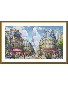 Broderikit Billede Paris' Gader - Nova Sloboda