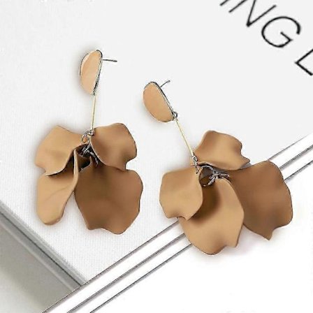 Akryl Blomsterblad Øreringe Til Kvinder Trend Luksus Lange Hænge Øreringe Eventyr Romantisk