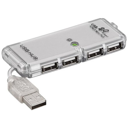 USB-hubb med 4 portar USB 2.0 Hi-Speed