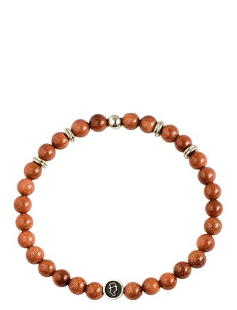 edd. Beads Bracelet 6Mm - Brown - M 20 cm