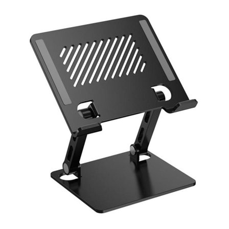 Justerbart Laptopställ i metall - Svart